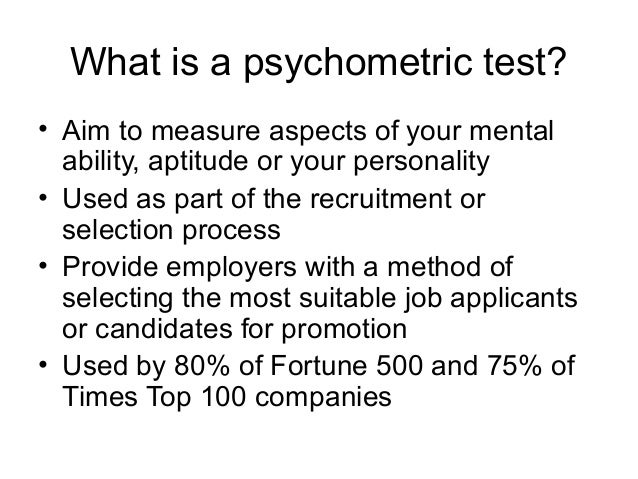 Psychometrics psychometrics