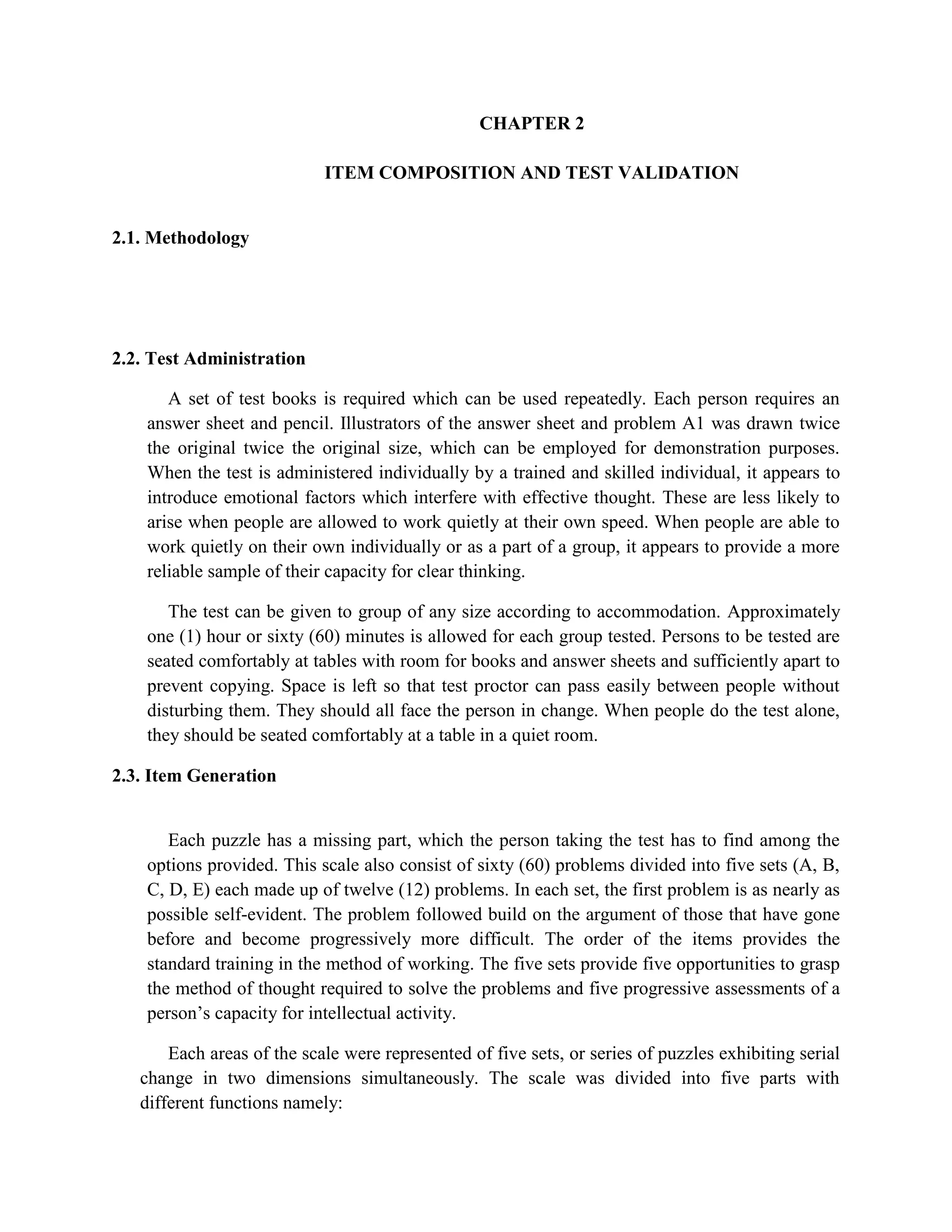 The purpose of this paper is to update of test norms or scales; in this case, those corresponding to Raven’s Progressive Matrices Test, and the increase of the mean scores observed in the samples of the individuals examined, belonging to successive generations. The test, unlike any others, is made for individuals in high school levels, specifically those who are in fourth year levels. The test was concerned about individuals innate on how he thinks quickly in a given situation as well as to reason out abstractly.