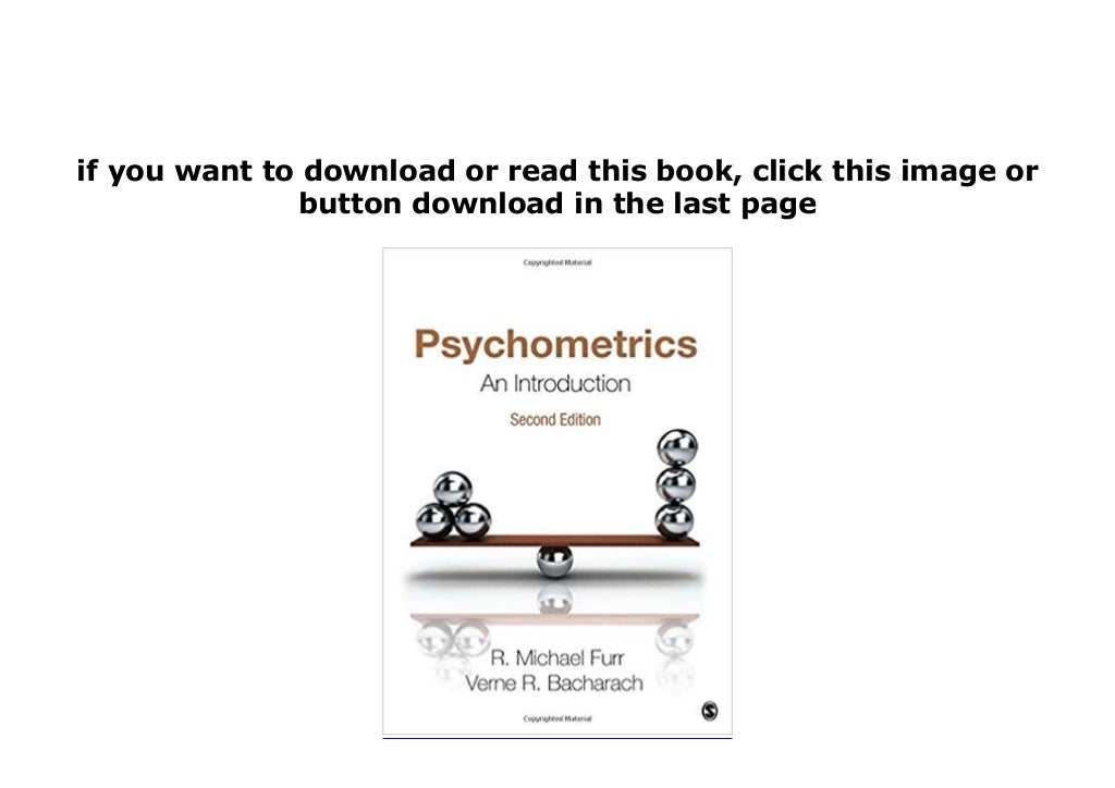 psychometrics an introduction furr pdf free psychometrics an introduction furr pdf free
