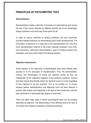 Psychometric Testing