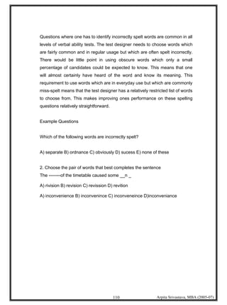 Psychometric Testing