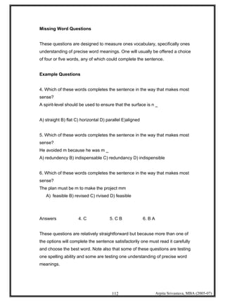Psychometric Testing