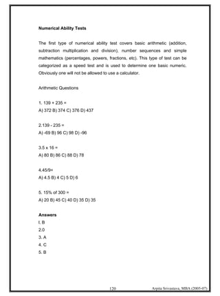 Psychometric Testing