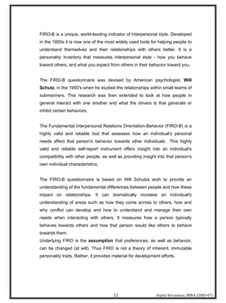 Psychometric Testing