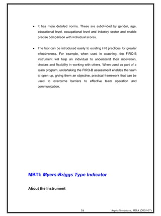 Psychometric Testing