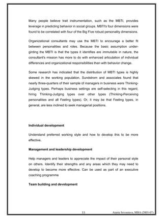 Psychometric Testing