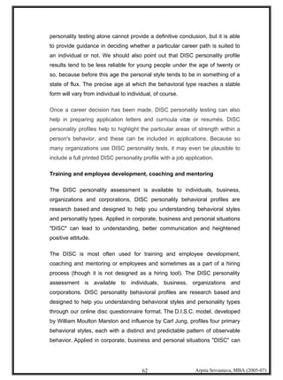 Psychometric Testing