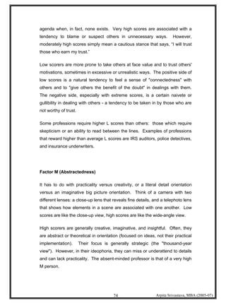 Psychometric Testing