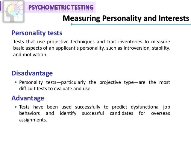  Disadvantages Of Psychometric Tests The Pros And Cons Of Psychometric Testing 2019 02 27