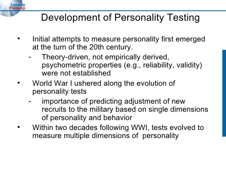 Psychometric testingpvl