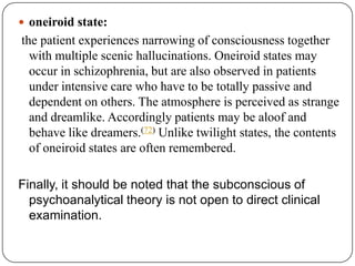 Déjà vu :A sense that events being experienced for the first time have been experienced before. An everyday experience but also a non-specific symptom of a number of disorders including temporal lobe epilepsy, schizophrenia, and anxiety disorders.Jamaisvu:The sensation that events or situations are unfamiliar, although they have been experienced before. An everyday experience but also a non-specific symptom of a number of disorders including temporal lobe epilepsy, schizophrenia, and anxiety disorders.