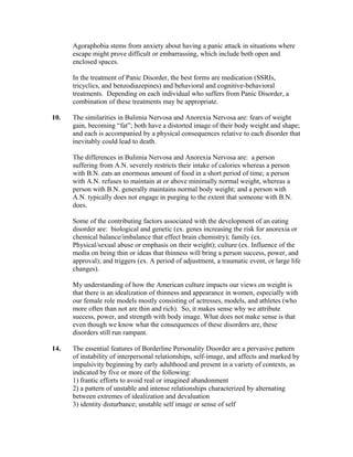 Psychopathology Final