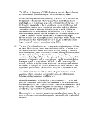 Psychopathology Final