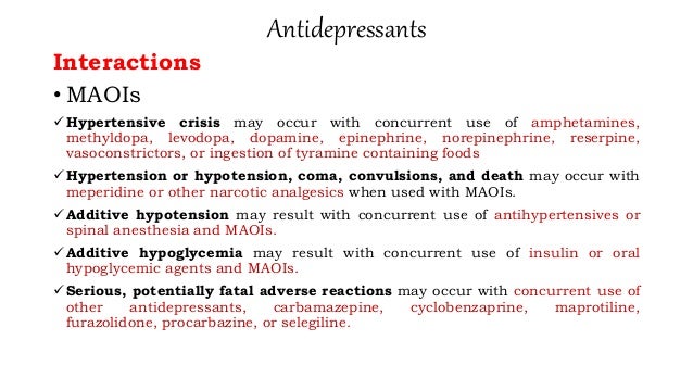 Levodopa Drug Interactions