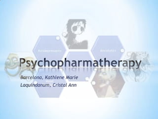 Psychopharmatherapy Barcelona, Kathlene Marie Laquindanum, Cristal Ann 