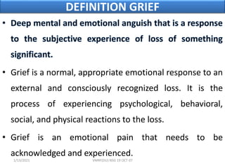 PSYCHO-SOCIAL AND MENTAL HEALTH IN END OF LIFE , PALLIATIVE CARE ...
