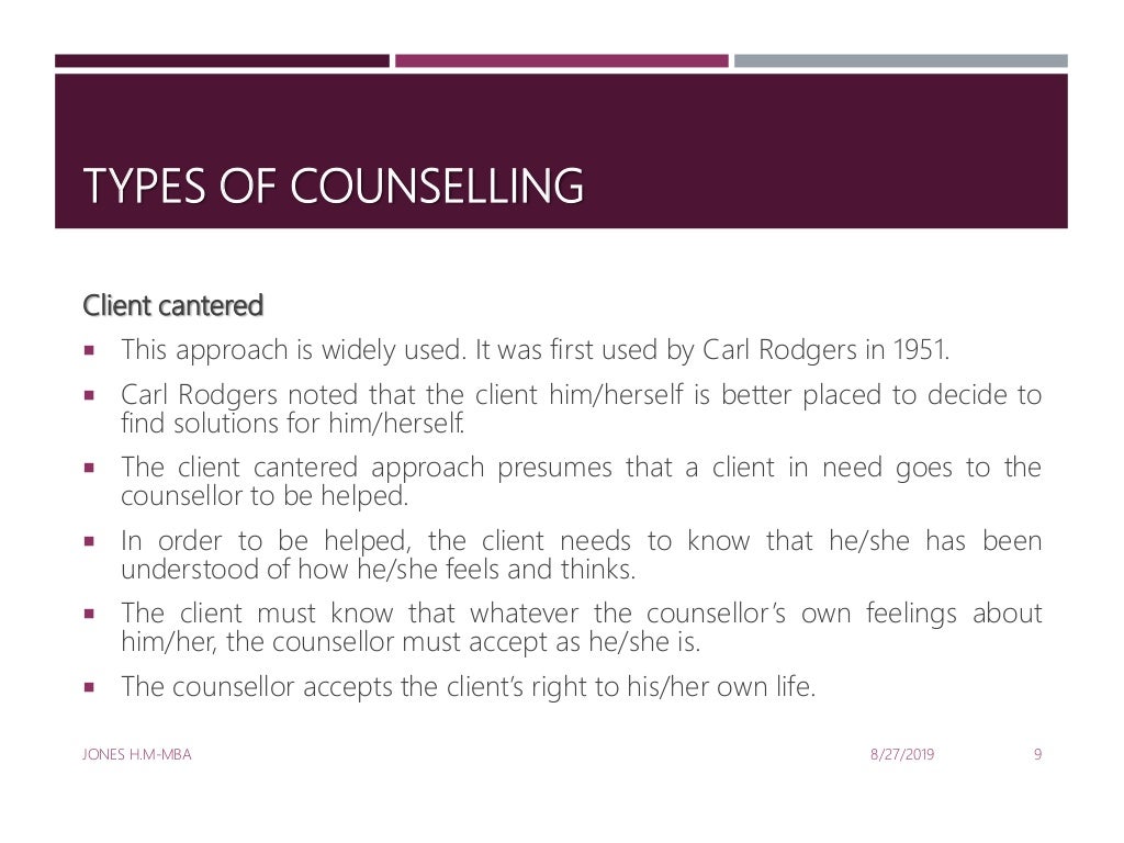 Psychosocial counselling