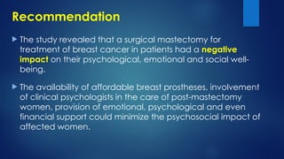 PSYCHOSOCIAL IMPACT OF BREAST CANCER TREATMENT - BOB.pptx