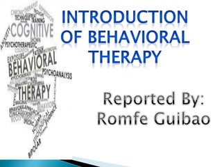 Behavioral Therapy | PPTX