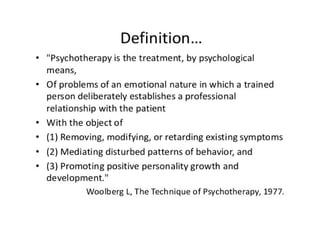psychotherapy.pptx Mental Health Nursing | PPTX