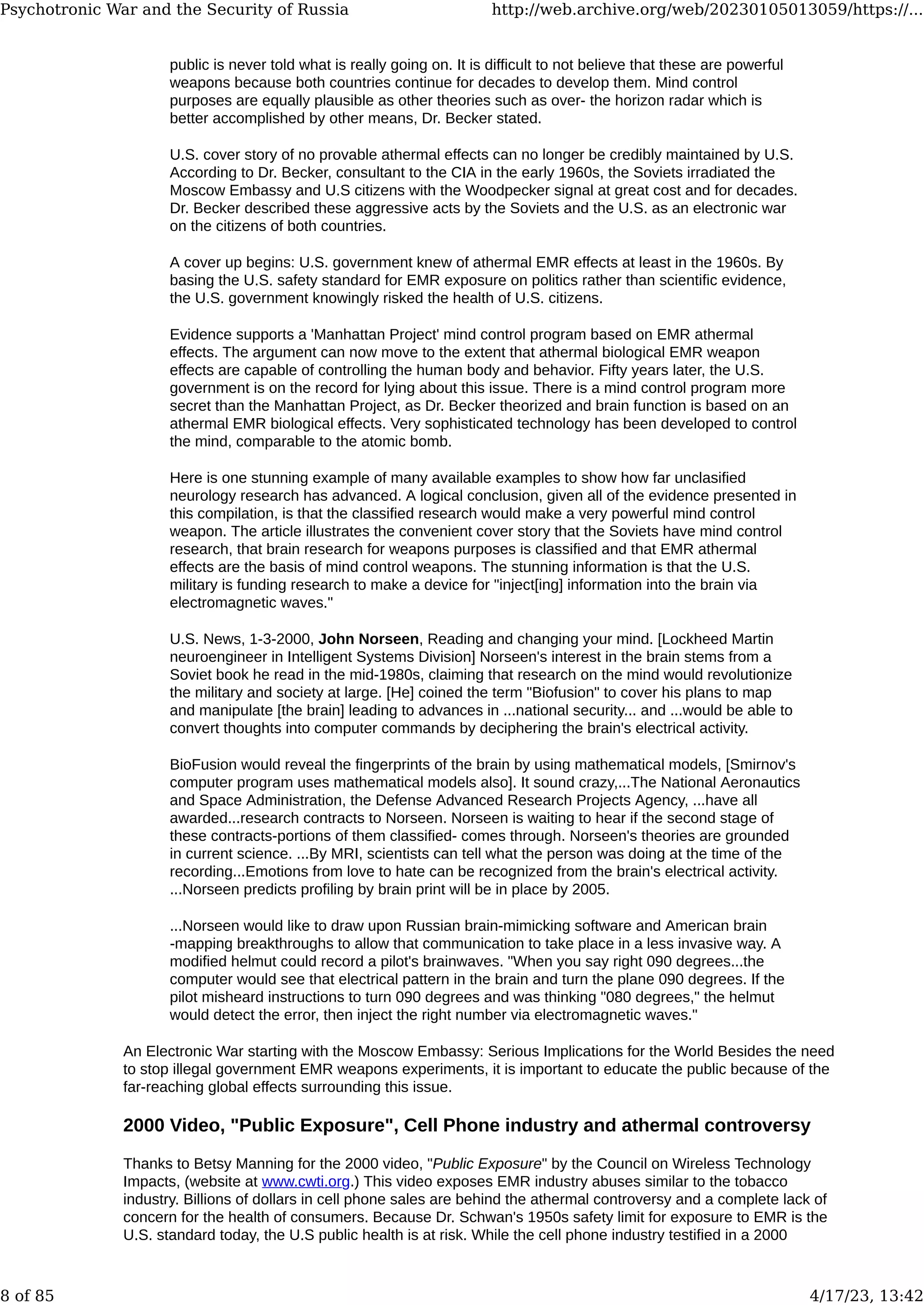 Psychotronic War and the Security of Russia.pdf