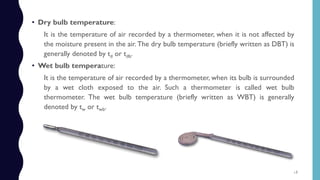 Db Wb Psychrometry ala rac gtu sem 6th Refrigeration and Air conditioning | PDF