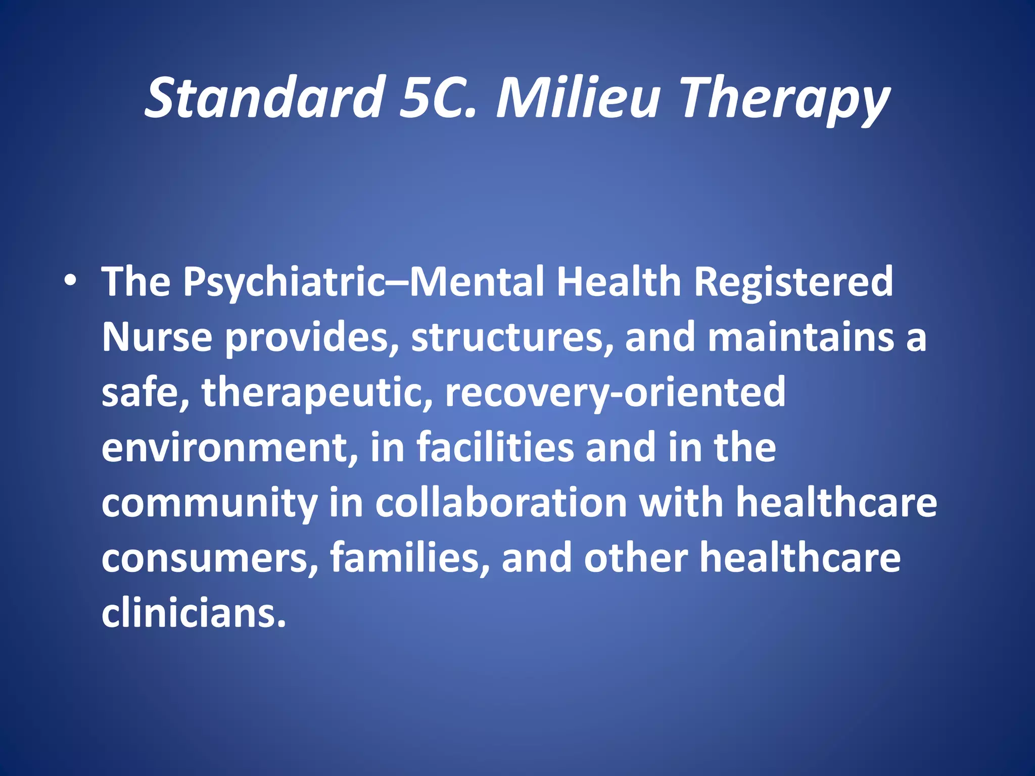 ANA Psychiatric - Mental Health Scope and Standards of Practice | PPTX