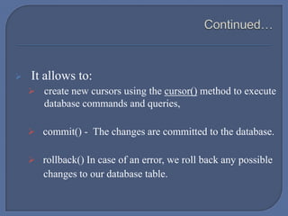 Psycopg2 - Connect to PostgreSQL using Python Script | PPT