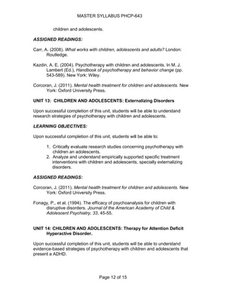 P sye 743 master syllabus agosto08