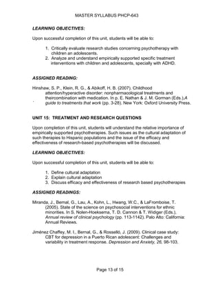 P sye 743 master syllabus agosto08