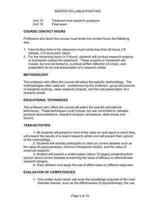 P sye 743 master syllabus agosto08