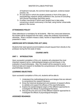 P sye 743 master syllabus agosto08