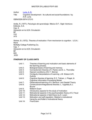 Psyf 500 master syllabus  agosto08