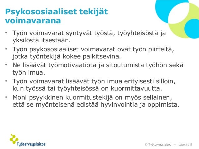Psykososiaaliset voimavarat