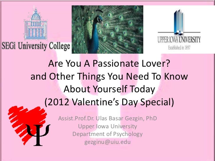 Psychology of Love, 2012 Valentine's Day Special