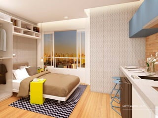 LOFT 1 QUARTO - 19 M2
 