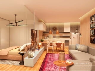 LOFT 1 QUARTO - 40 M2
 