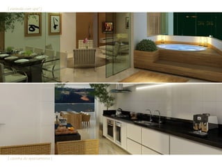 { varanda com spa* }
{ cozinha do apartamento }
 