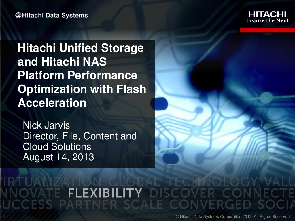 Hitachi Unified Storage and Hitachi NAS Platform Performance Optimiza…