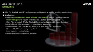 PT-4052, Introduction to AMD Developer Tools, by Yaki Tebeka and Gordon ...