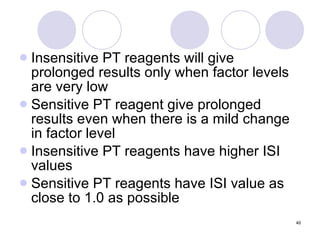 Pt Module Reagents PT APTT Technical Information | PPT