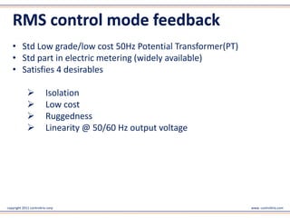 High frequency Sine wave inverter -Challenges in voltage feedback ...