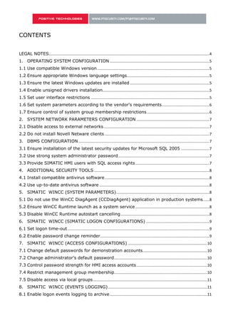 Positive Technologies WinCC Security Hardening Guide | PDF