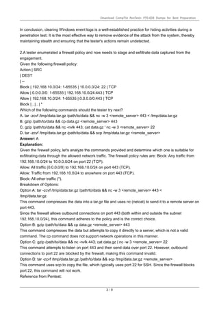 PT0-003 CompTIA PenTest+ Exam questions pdf 2025 | PDF