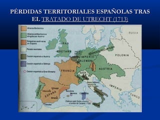 PÉRDIDAS TTEERRRRIITTOORRIIAALLEESS EESSPPAAÑÑOOLLAASS TTRRAASS 
EELL TTRRAATTAADDOO DDEE UUTTRREECCHHTT ((11771133)) 
 