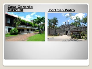 Casa Gorordo
Museum Fort San Pedro
 