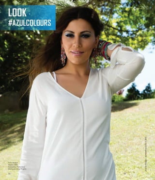 JoanaAraújo,apresentadoraeatriz
Ficha técnica
Vestido H&M,
Acessórios Pedra Dura
Styling por Dora Rogério
LOOK
#AZULCOLOURS
30
 