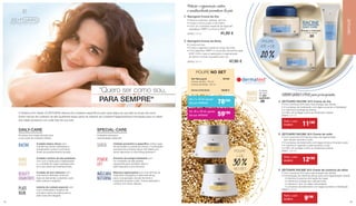 “Quero ser como sou,
PARA SEMPRE“
RACINE
NANO
GOLD
BEAUTY
DIAMONDS
PLATI
NUM
POWER
LIFT
MÁSCARA
NOTURNA
SEROX
DAILY-CARE SPECIAL-CARE
O Sistema Anti-Idade LR ZEITGARD oferece-lhe cuidados específicos para cada etapa da sua pele ao longo dos anos.
Estas marcas de cuidados de alta qualidade fazem parte do sistema de Cuidados Regeneradores Individuais para um efeito
anti-idade duradouro em cada fase da sua vida.
Cuidados extra para
necessidades especiais
sistema de cuidado especial com
uma combinação inovadora de
princípios ativos de platina para a
pele masculina fatigada.
Cuidado de luxo intensivo com
uma textura delicada nutritiva à
base de diamantes e péptidos, para
pele madura e exigente.
Cuidado nutritivo de alta qualidade
com ouro e seda para a regeneração
e o combate às rugas causadas pelo
sol e aos sinais de envelhecimento
Máscara regeneradora com uma fórmula de
tratamento energética e altamente eficaz,
para a recuperação da pele feminina e
masculina durante a noite. Textura delicada e
nutritiva com óleos valiosos.
Aumento de energia hidratante com
um complexo de sete plantas
revigorante para revitalizar tanto a
pele masculina como feminina.
Cuidado preventivo e específico contra rugas
de expressão e a perda de volume. Combinação
exclusiva de princípios ativos anti-idade com
ácido hialurónico e Ultra Filling Spheres™.
Cuidado básico eficaz com
substâncias ativas hidratantes e
energizantes contra os primeiros
sinais de envelhecimento da pele.
Produtos Anti-Idade eficazes para
a sua rotina de cuidados diários
CUIDADO BÁSICO EFICAZ para principiantes
ZEITGARD RACINE Q10 Creme de contorno de olhos
•	Com coenzima Q10 para mais energia nas células
•	 Combinação de vitaminas eficaz para uma regeneração natural:
	 - A vitamina A previne a formação de rugas
	 - A vitamina E protege dos radicais livres
	 - A vitamina C tem um efeito antioxidante
	 - O complexo de tratamento com algas aumenta a hidratação
28502 | 15 ml
ZEITGARD RACINE Q10 Creme de noite
•	Com coenzima Q10 apoia a fase de regeneração
das células durante a noite
•	 O complexo de tratamento com algas fornece minerais à pele
•	A vitamina E regenera a pele durante a noite
• O filtro UV protege contra as influências solares
28501 | 50 ml
ZEITGARD RACINE Q10	Creme de dia
•	Com coenzima Q10 para mais energia nas células
•	 O complexo de tratamento com algas aumenta a hidratação
•	A vitamina E protege as células
• O filtro UV protege contra as influências solares
28500 | 50 ml
Todo o mês
14.90 € 11€90
Todo o mês
16.50 € 12€90
Todo o mês
12.90 € 9€90
POUPE
ATÉ + DE
20 %
Proteção e regeneração contra
o envelhecimento prematuro da pele
• Textura cremosa, sedosa, de luxo
• Cuida e mima a pele o dia inteiro
• Com um complexo especial de Aglycal®
,
	 peptídeos TIMP®
e Uvinul A Plus®
.
28182 | 50 ml 	 41,90 €
Nanogold Creme de Dia
• Creme de luxo
• Cuida e regenera a pele ao longo da noite
• Com péptidos TIMP®
e o princípio ativoantirrugas
SYN®
-COLL para a reparação e regeneração
de danos na pele causados pelo sol.
28183 | 50 ml 	 47,90 €
Nanogold Creme de Noite
Set Nanogold	 28188
Creme de Dia · 50 ml	
Creme de Noite · 50 ml	
Soma Individual	 89,80 €
POUPE NO SET
De 1 a 15 de agosto
Set por APENAS 78€50
De 16 a 30 de agosto
Set por APENAS 59€90
POUPE
+ DE
30 %NO SET
k
k
j
j
l
l
m
m
n
n
RACINE
DAILY CARE
Energia e vitalidade
a nível celular
+30
Cuidado
de rosto
de alta
qualidade
+30
NANO
GOLD
ZEITGARD
5554
 