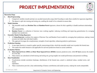 forest fire detection project using machine learning algorithm | PPTX