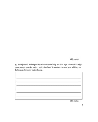 PT3 Questions Paper | PDF